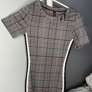 H&M Plaid Bodycon Dress